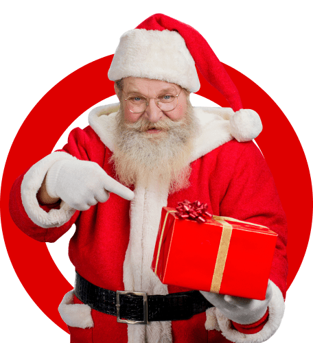 Санта поздравляет Вас с Новым годом  и дарит запись к офтальмологу со скидкой!
